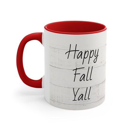 Happy Fall yall coffee  Mug, 11oz
